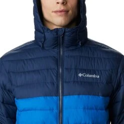Columbia Men's Powder Lite™ Hooded Jacket Bright Indigo -Featured Sports Equipment Store 1693931 432 a2