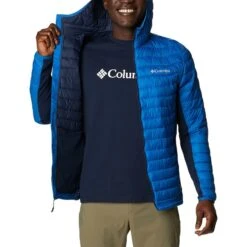 Columbia Men's Powder Pass™ Hybrid Down Jacket Bright Indigo / Collegiate Navy -Featured Sports Equipment Store 1773271 433 a3