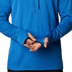 Columbia Men's Park View™ Fleece Half Zip Bright Indigo Heather -Featured Sports Equipment Store 1952203432 5
