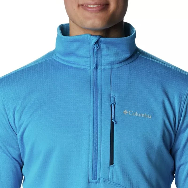 Columbia Men's Park View™ Fleece Half Zip Compass Blue Heather 8 Columbia Men's Park View™ Fleece Half Zip Compass Blue Heather - Image 6