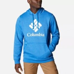 Columbia Men's Trek™ Hoodie Bright Indigo Heather / Csc Stacked Logo