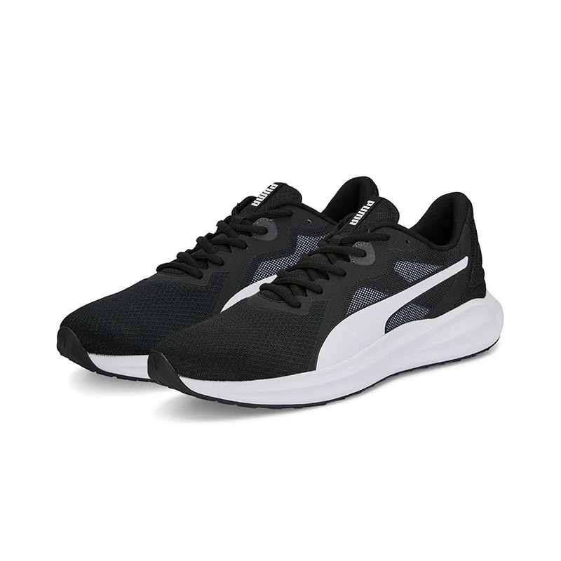 Puma Men's Twitch Runner Trainers Black / White 5 Puma Men's Twitch Runner Trainers Black / White - Image 3
