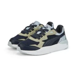 Puma Kids' X-Ray Speed Better AC Junior Sneakers Parisian Night / Pebble Grey / Platinum Grey / Pristine -Featured Sports Equipment Store 386222 02