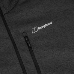 Berghaus Men's Spitzer Half Zip Fleece Jet Black / Grey Pinstripe -Featured Sports Equipment Store 4 22251cx3 g