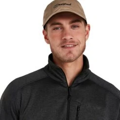 Berghaus Men's Spitzer Half Zip Fleece Jet Black / Grey Pinstripe -Featured Sports Equipment Store 4 22251cx3 x10
