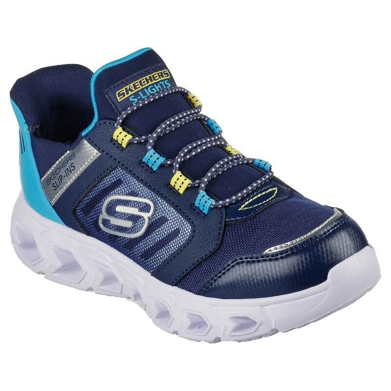 Skechers Kids' Slip-ins: Hypno-Flash 2.0 - Odelux Junior Runners Navy / Black 4 Skechers Kids' Slip-ins: Hypno-Flash 2.0 - Odelux Junior Runners Navy / Black - Image 2