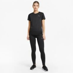 Puma Women's Favourite Short Sleeve Running T-Shirt Black -Featured Sports Equipment Store 520181 01 mod03 1