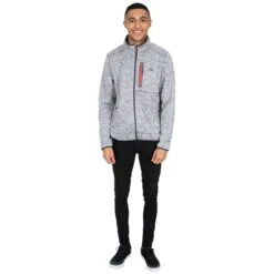 Trespass Men's Bingham Fleece Jacket Grey Marl 14 Trespass Men's Bingham Fleece Jacket Grey Marl -Featured Sports Equipment Store bingham maflfln20004 grm m05 copy