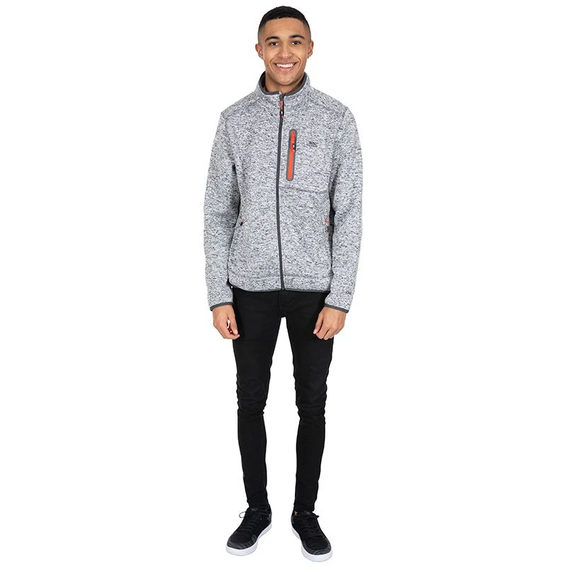 Trespass Men's Bingham Fleece Jacket Grey Marl 5 Trespass Men's Bingham Fleece Jacket Grey Marl - Image 3