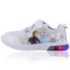 Frozen Elsa & Anna Light Up Trainers White / Silver -Featured Sports Equipment Store frozen elsa and anna lights runner girls whi slv 1