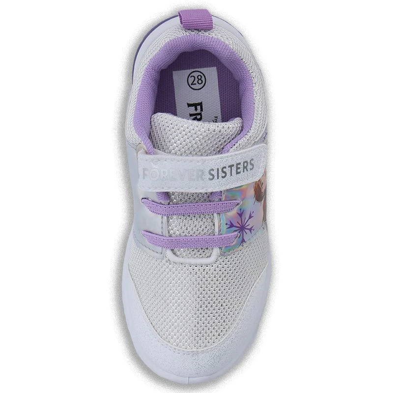 Frozen Elsa & Anna Light Up Trainers White / Silver 5 Frozen Elsa & Anna Light Up Trainers White / Silver - Image 3