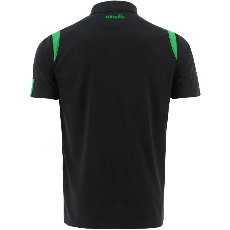 Kids' Loxton Polo Shirt Black / Green 4 Kids' Loxton Polo Shirt Black / Green - Image 2