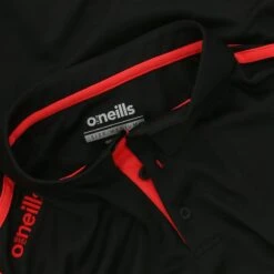 Kids' Loxton Polo Shirt Black / Red -Featured Sports Equipment Store loxton 061 k20 polo blk red 2s 6 1