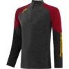 Kids' Oslo Brushed Half Zip Top Black / Maroon / Amber -Featured Sports Equipment Store oslo 184 2 gen bkmram adlt p1 1