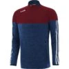 Men's Osprey Brushed Half Zip Top Maroon / Marine / White