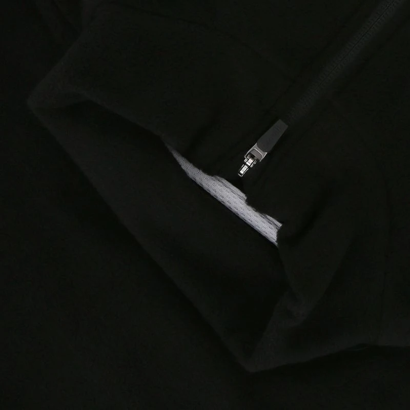 Men's Paolo Half Zip Fleece Black 6 Men's Paolo Half Zip Fleece Black - Image 4