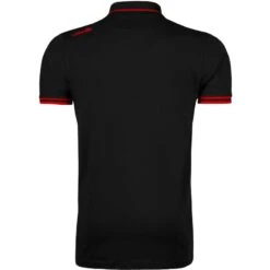 Kids' Portugal Cotton Polo Shirt Black / Red -Featured Sports Equipment Store portugal cotton polo uk blk red 2 1