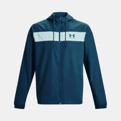 Under Armour Men's UA Sportstyle Windbreaker Jacket Fuse Teal / Petrol Blue 11 Under Armour Men's UA Sportstyle Windbreaker Jacket Fuse Teal / Petrol Blue -Featured Sports Equipment Store ps1361621 437 hf