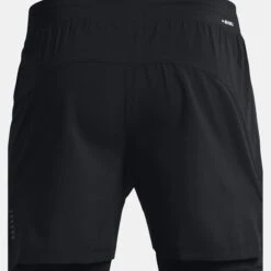 Under Armour Men's Iso-Chill Run 2-in-1 Shorts Black / Black / Reflective -Featured Sports Equipment Store ps1364858 001 hb