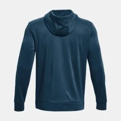 Under Armour Men's Fleece® Full-Zip Hoodie Petrol Blue / Pewter -Featured Sports Equipment Store ps1373357 437 hb