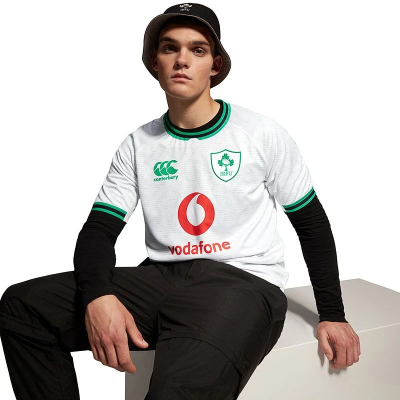 Canterbury Ireland Rugby IRFU 2023/24 Men's Alternative Jersey Bright White 9 Canterbury Ireland Rugby IRFU 2023/24 Men's Alternative Jersey Bright White - Image 7