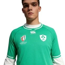 Canterbury Ireland Rugby IRFU 2023/24 Men's Home Pro World Cup Jersey -Featured Sports Equipment Store q a00761438a w1
