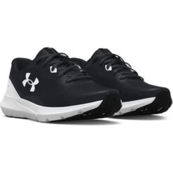 Under Armour Surge 3 Youth Running Shoes Black / White -Featured Sports Equipment Store s7.3024989 001 pair