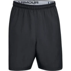 Under Armour Men's UA Woven Graphic Wordmark Short Black / Zinc Grey