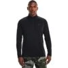 Under Armour Men's UA Tech™ Half Zip Top Black / Charcoal -Featured Sports Equipment Store s7.v5 1328495 001 fc