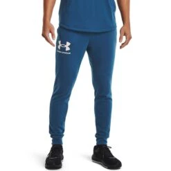 Under Armour Men's Rival Terry Joggers Deep Sea / Onyx White