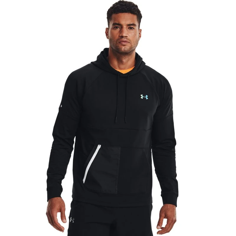 Under Armour Men's Rush All Purpose Hoodie Black 3 Under Armour Men's Rush All Purpose Hoodie Black