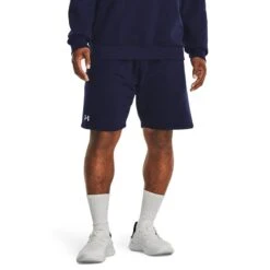Under Armour Men's Rival Fleece Shorts Midnight Navy / White