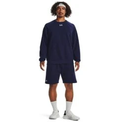 Under Armour Men's Rival Fleece Shorts Midnight Navy / White -Featured Sports Equipment Store s7.v5 1379779 410 fsf