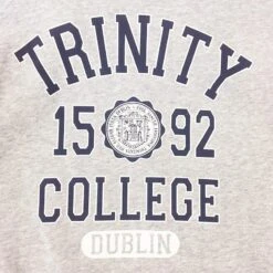Trinity College Dublin 1592 Hoodie Grey Marl / Navy -Featured Sports Equipment Store trin5002 3