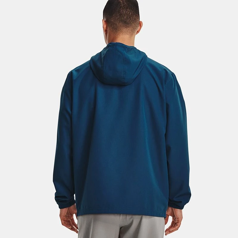 Under Armour Men's UA Sportstyle Windbreaker Jacket Fuse Teal / Petrol Blue 4 Under Armour Men's UA Sportstyle Windbreaker Jacket Fuse Teal / Petrol Blue - Image 2