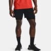 Under Armour Men's Iso-Chill Run 2-in-1 Shorts Black / Black / Reflective -Featured Sports Equipment Store v5 1364858 001 fc