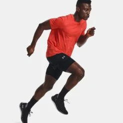 Under Armour Men's Iso-Chill Run 2-in-1 Shorts Black / Black / Reflective -Featured Sports Equipment Store v5 1364858 001 fsfadd