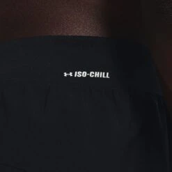 Under Armour Men's Iso-Chill Run 2-in-1 Shorts Black / Black / Reflective -Featured Sports Equipment Store v5 1364858 001 sidedet